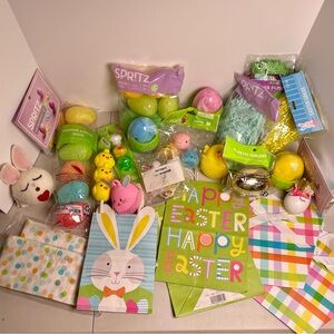 Easter Basket Filler Toys Grass Party Favors Gift Bags Eggs Chick Bunny Rabbit